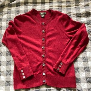 Eddie Bauer Angora Wool Cardigan Sweater